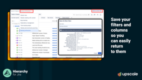 Create custom Saved Views with specific filters and columns and switch views whenever you need to.